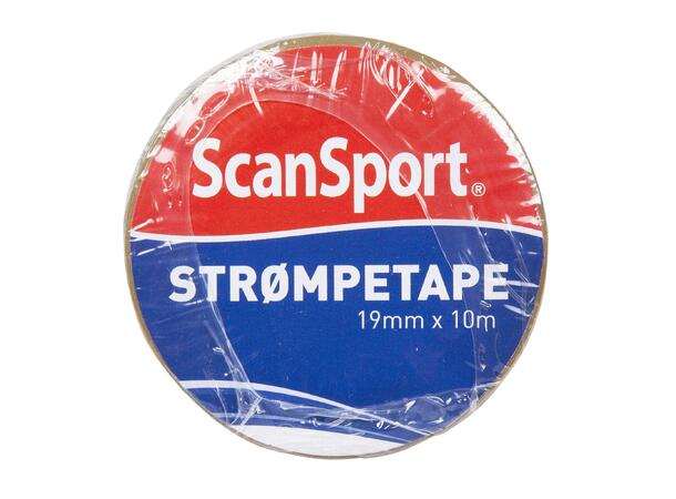 SCANSPORT Strømpetape Transp. 10m 10pk Holder leggbeskyttere på plass 